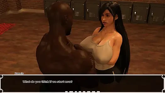 Tifa dark haven: gadis asia dengan toket besar lagi asik nyepong kontol raksasa pria kulit hitam sampai dicrot di toilet - episode 22
