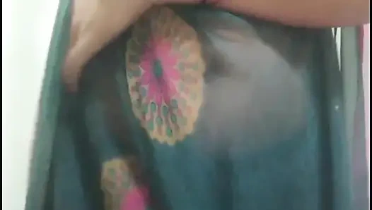 Desi Saree Undressing Tease - Full Nude Solo Play - Intense Orgasm - No Face - 4K