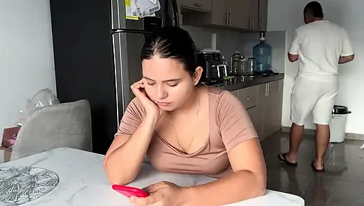 STEPSISTER WANTS SEX IN THE KITCHEN