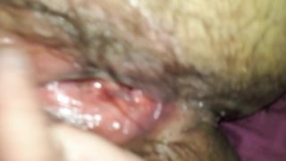 Eating hairy ass and hairy pussy