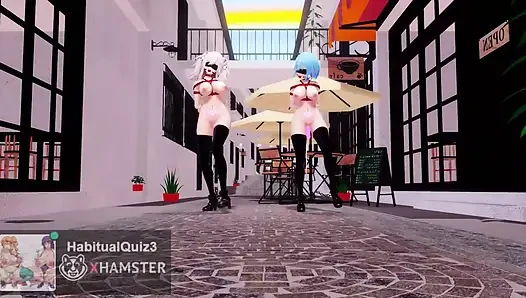mmd r18 shishi lamy heart pie dance hall ngentot habis-habisan pakai dildo ahegao dansa seks gangbang bokep hentai 3d