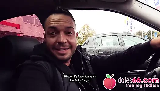Risky blowjob at the drive-thru by Sidney Dark! (English)