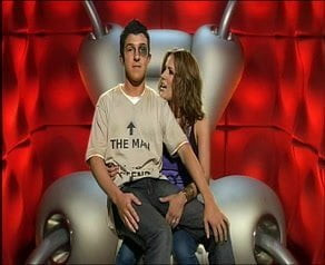 Caroline Flack Rubbing A Man's Groin