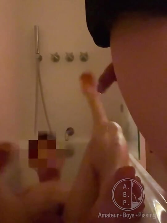 Dared to Pee on My Naked Flatmate Who Gets Hard