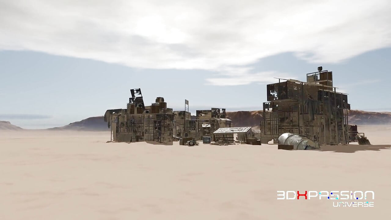 Futanari Taryn Claims Her Toy in Desert Wreckage Shelters - Rough Desert Domination