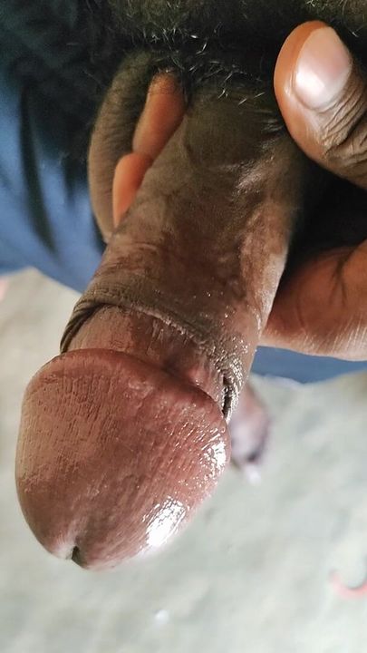 Hard penis masterbating