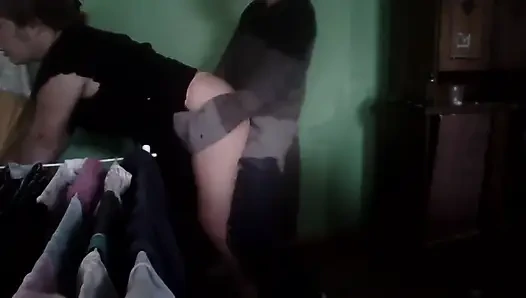 Fırının yanında mutfakta seks yapıyoruz