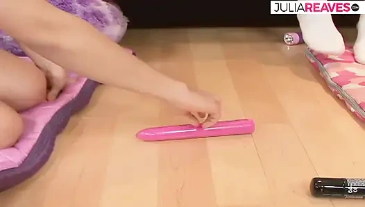 Horny girls lick each others pussies then fuck with fingers and dildo