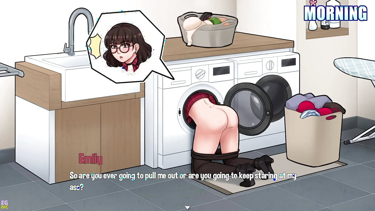 House Chores #28: Helping My Hot Stepsister Stuck in the Washing Machine