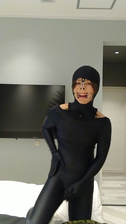 Japanese masturbate crossdresses zentai | Clip 1