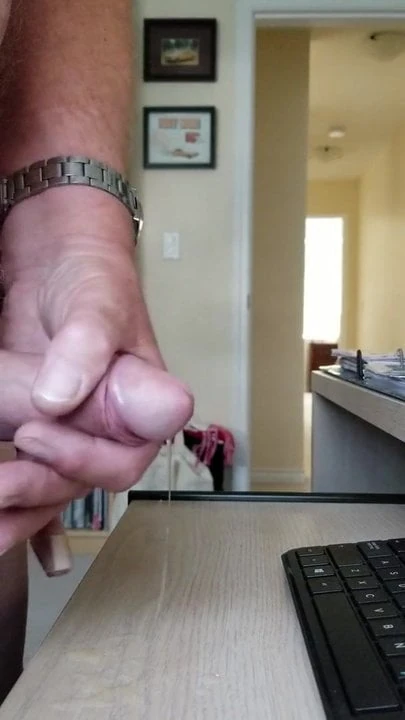 Edging again - precum and VERY sensitive!