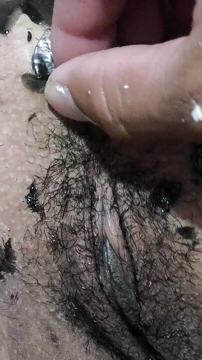 Pussy waxing with hot 🥵 wax