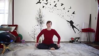 Yoga restaurador aberto e alinha seus Chakras