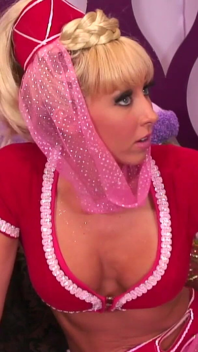 Iconic moment from "Jeannie und der geile Meister Lampe"