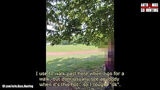 Random Straight Hairy Muscle Runner Convinced to get his first male blowjob
