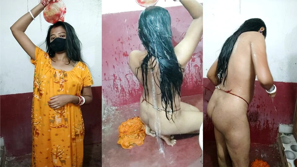 Sundar larki nahate hue selphi ht pyari larki seksi snan
