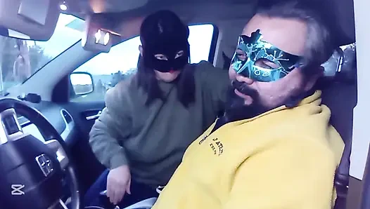 Face slapping in the Car