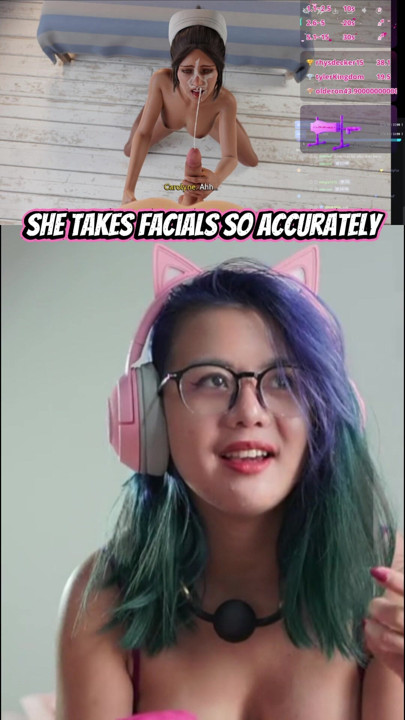 she takes facial so accurately