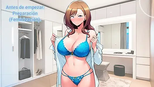 Spanisches audio, wichsanleitung. Sie feminisieren dich in einer öffentlichen toilette. Gehorchen!