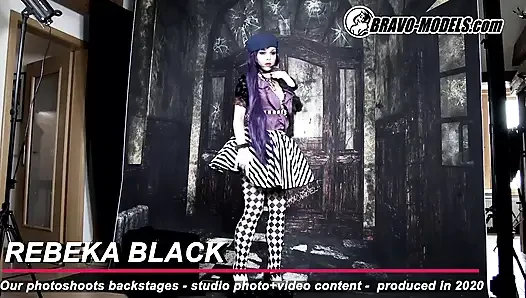 386-backstage fotoshooting rebeka black - Erwachsener