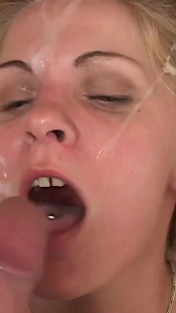 Thrilling moment from "Chubby blonde needs 2 cocks to be happy!"