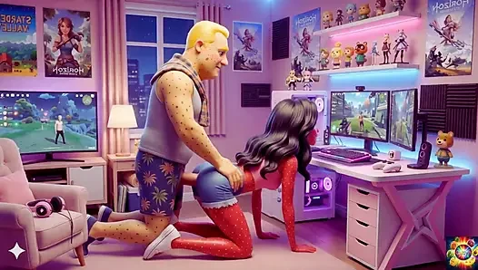 Gamer Room Late Night Romance - AI Hentai ASMR