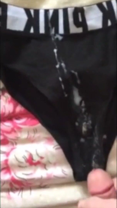 My strong pennis cumshots on my stepsister penties | Clip 1