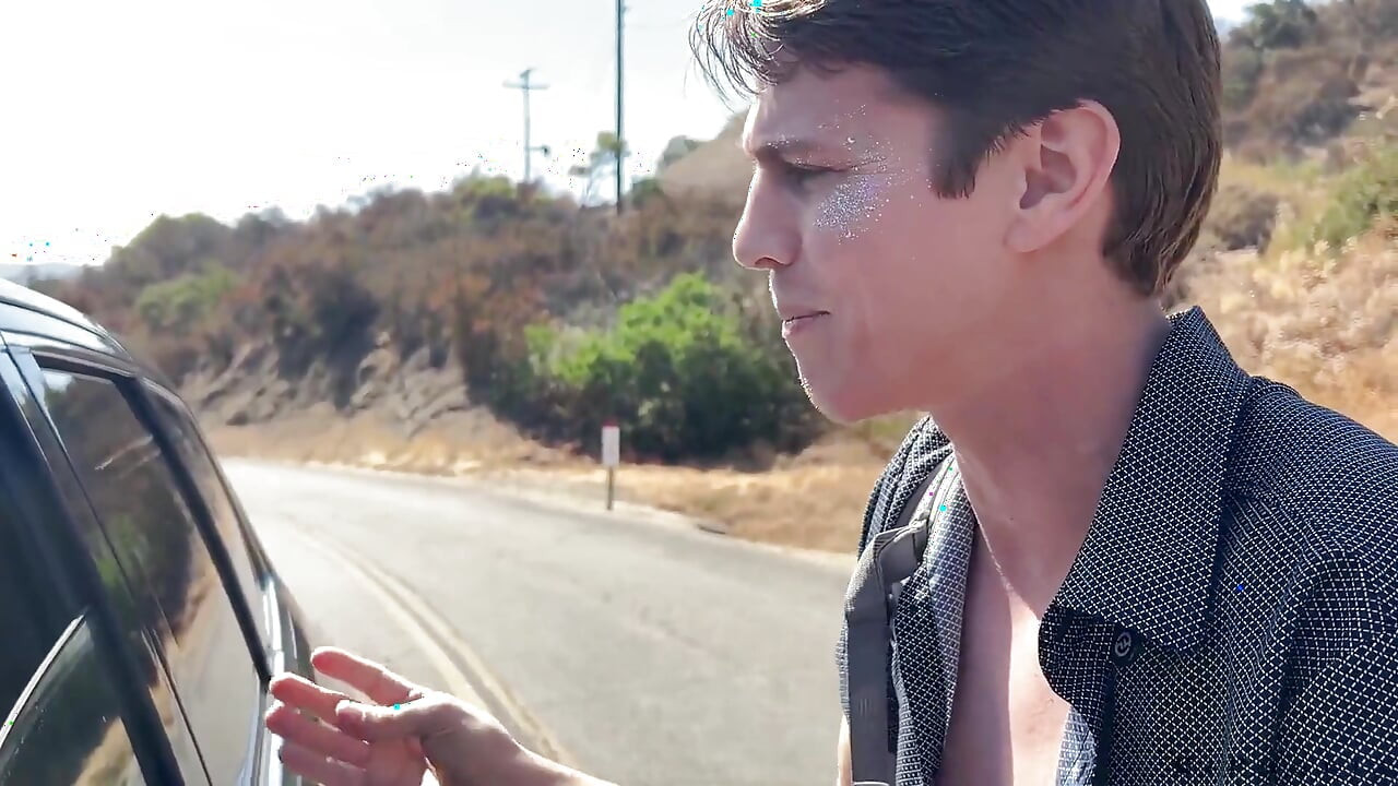 Biphoria - Hot Latin Gay Couple Smashes Hitchhiking Slut