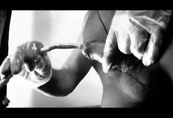 sissy crossdresser sounding urethral  toy lingerie pantyhose