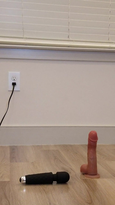 Putting on Chastity Then Riding Dildo