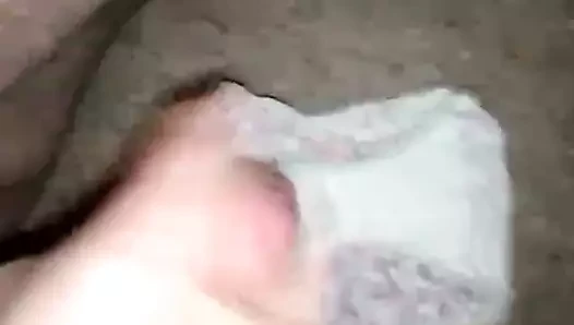 wanking içinde onu külot