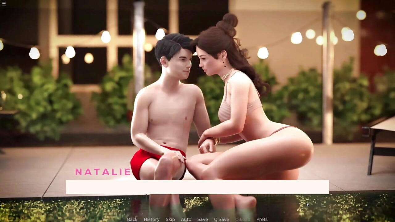 Japanese Stepmom Riding Stepson Big Cock In Swimming Pool
