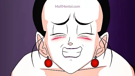 Чичи с большой задницей, первый тройничок с двумя большими черными членами (мультяшный секс)