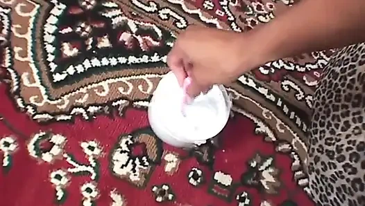 Masturbating pussy fucking big dick sucking in the bedroom