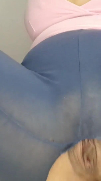 Unforgettable moment from "Hot wife comes home from the gym and shows off her huge ass, then rides her big dildo swallowing"