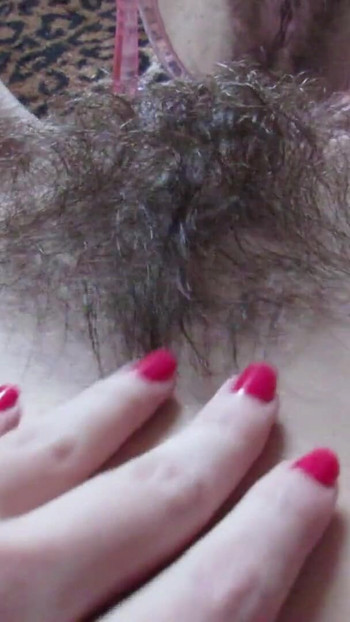 Spectacular moment from "Closeup hairy pussy play with mirror and big clit"