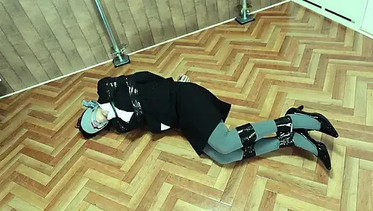 The Targeted Office Lady Was Tied up with Tape