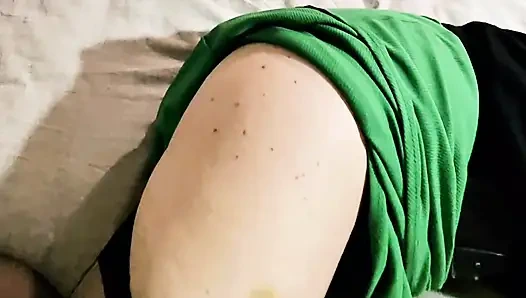 My mother-in-law wakes up with a dick in her mouth and gets her pussy and ass fucked.