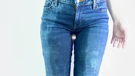 Rubbing Dick with My Jean Part 2
