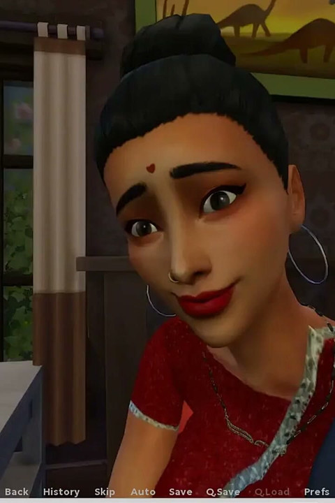 Insimology - Gameplay - Roleplay - Indian Red Saree Wearing Big Boobs and Ass Stepmom Fucks with Her Stepson
