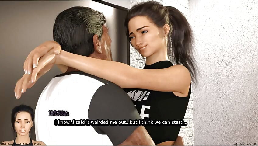 Power Vacuum - Gameplay - Roleplay - Cuckold - Big Tits Teen Bouncing on Oldman Cock