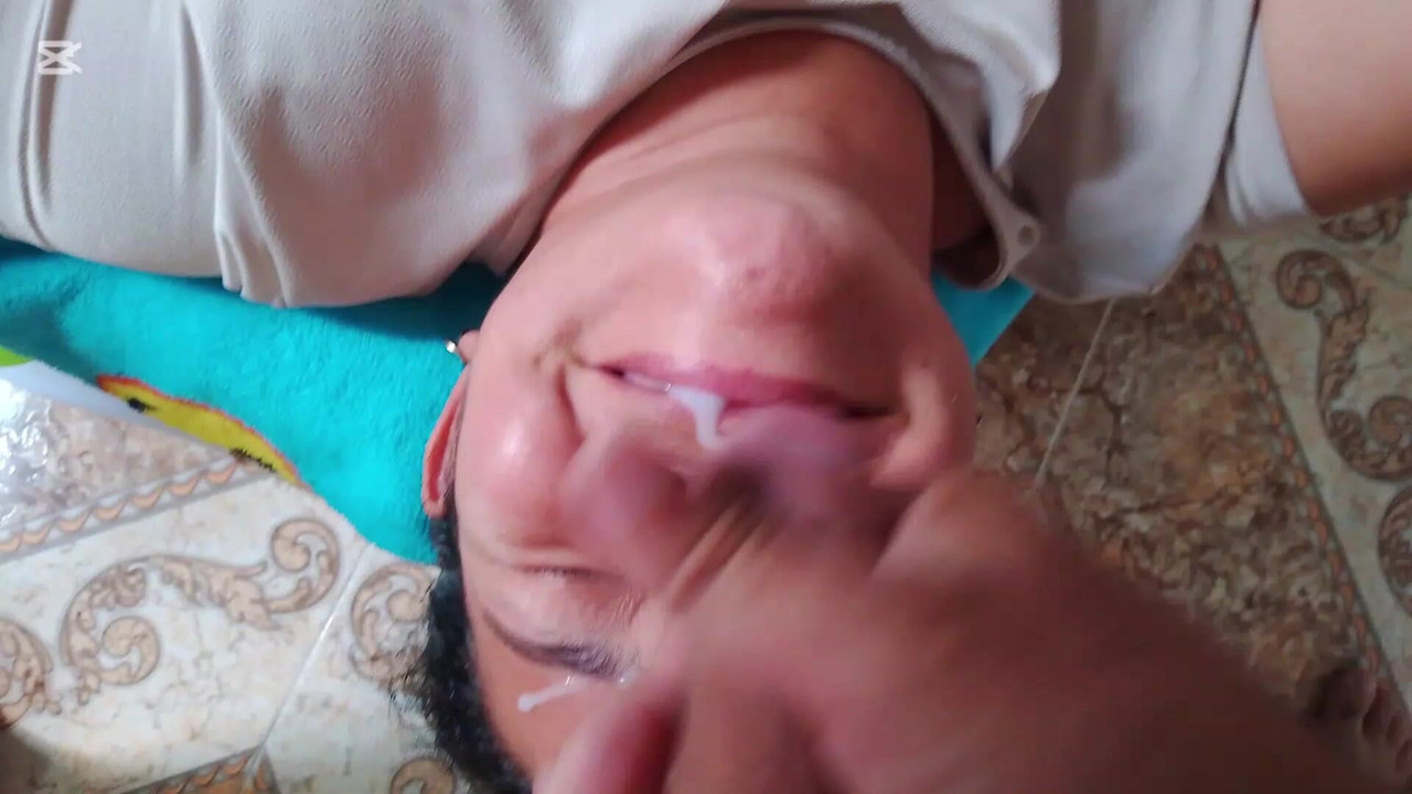 Milk on my face