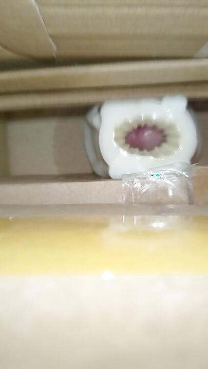Cum inside homemade silicone pussy 3