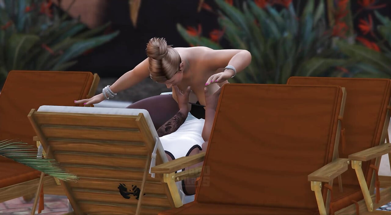 GTA 5 Franklin and Amanda - Caught Staring from the Balcony (Part 1)