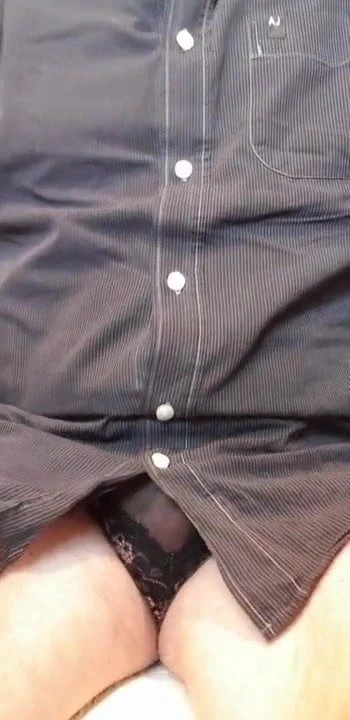 Showing sexy undies to the webcam