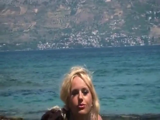 968 Blonde and Busty Angel Wicky in Cliff