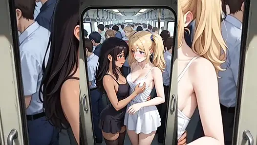 Yuri Hentai Лесбийское лизание очка и лизание киски, подборка (Старое молодое издание)