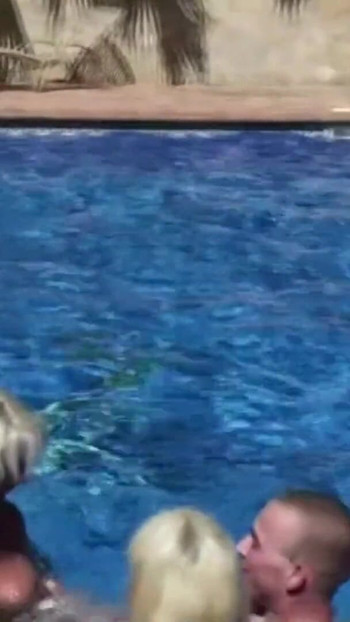 Stunning moment from "German Mature Seduce Young Boy to Fuck at Pool in Holiday"