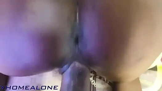 Ebony MILF Stepmom Help Stepson