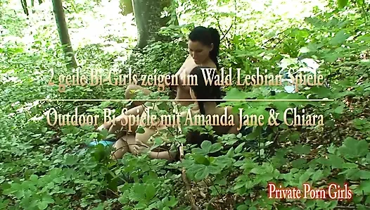 Bi Girls Play in the Forest